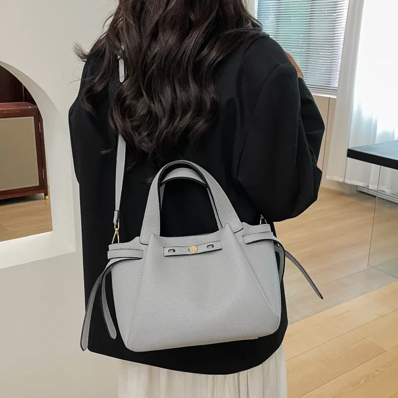 ZAVC PU Handbag Regular Women's Gray Blue/Black/Light Brown/Pink-3