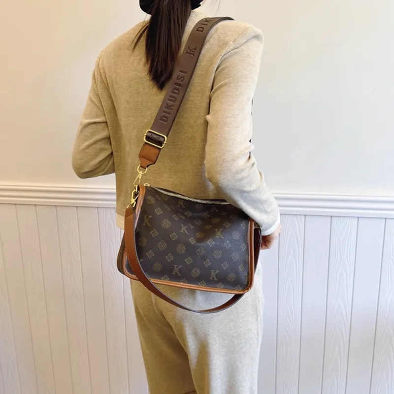 ZAVC PU Shoulder Bag, Crossbody Bag Regular Women's Khaki/Brown-9