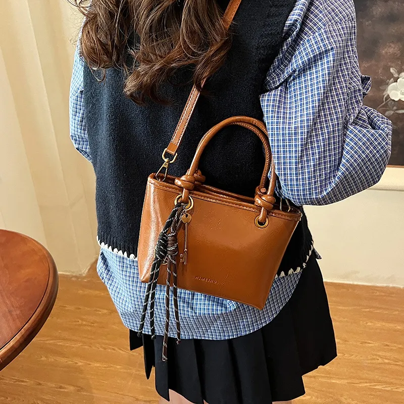 ZAVC PU Handbag Women's Black/Brown/Coffee/Red-5