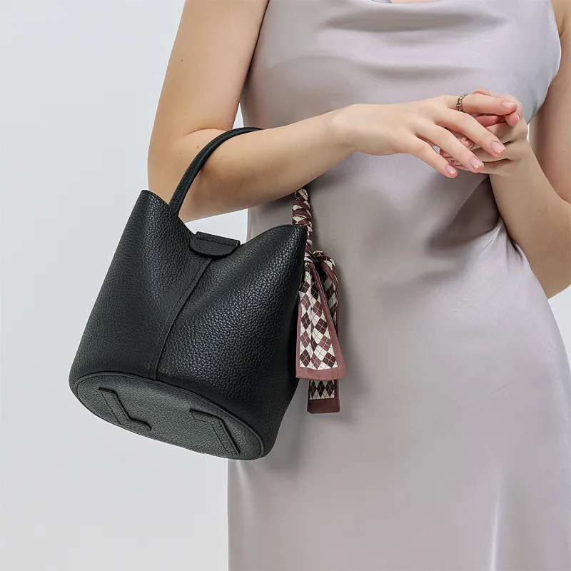 ZAVC PU Handbag Women's White/Black/Gray/Beige Yellow-16