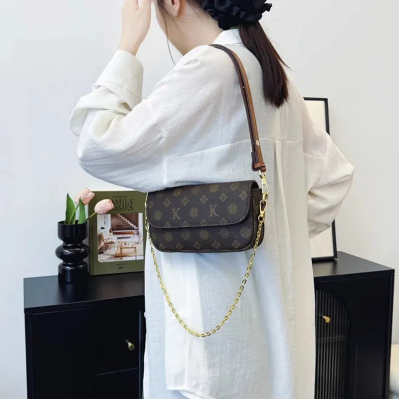 ZAVC PU Shoulder Bag Regular Women's Coffee/Light Brown-2
