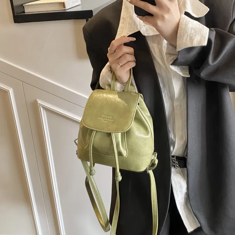 ZAVC PU Backpack Women's Black/White/Purple/Yellow/Green-24