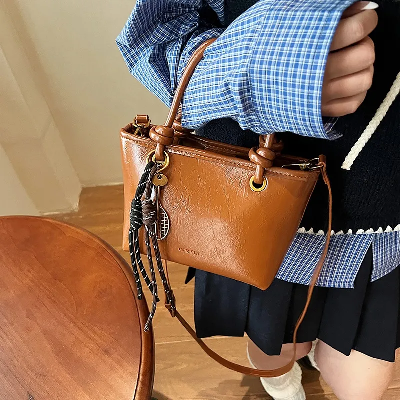 ZAVC PU Handbag Women's Black/Brown/Coffee/Red-2