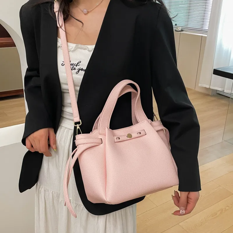 ZAVC PU Handbag Regular Women's Gray Blue/Black/Light Brown/Pink-16