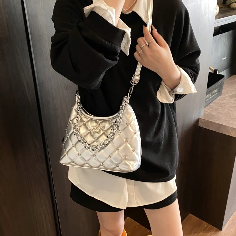 ZAVC PU Crossbody Bag, Shoulder Bag Regular Women's White/Black/Silver/Blue/Yellow-14