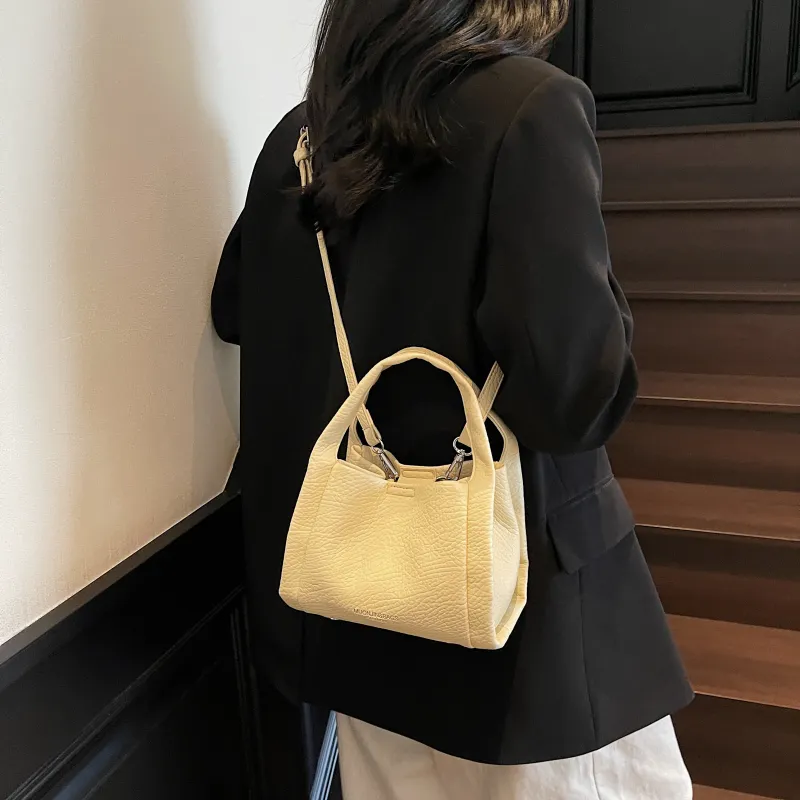 ZAVC PU Crossbody One Shoulder Handbag Women's Silver/Black/White/Yellow-17