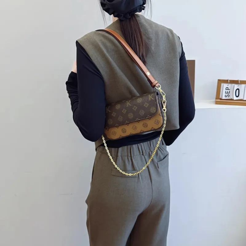 ZAVC PU Shoulder Bag Regular Women's Coffee/Light Brown-8