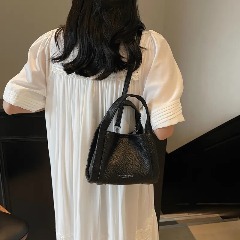 ZAVC PU Crossbody One Shoulder Handbag Women's Silver/Black/White/Yellow-6