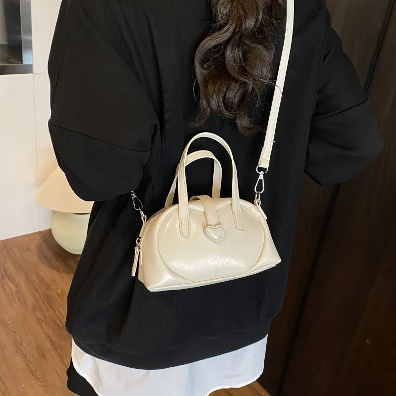 ZAVC PU One Shoulder Handbag Women's White/Black/Red/Blue/Yellow-2