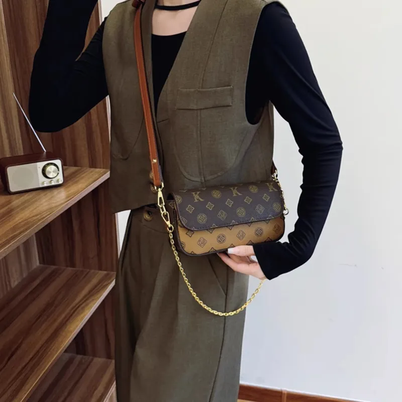 ZAVC PU Shoulder Bag Regular Women's Coffee/Light Brown-7