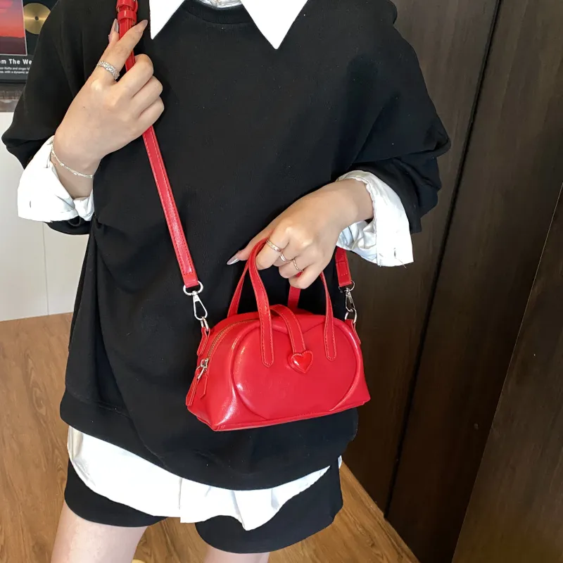ZAVC PU One Shoulder Handbag Women's White/Black/Red/Blue/Yellow-11