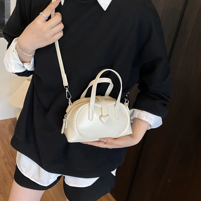 ZAVC PU One Shoulder Handbag Women's White/Black/Red/Blue/Yellow-3