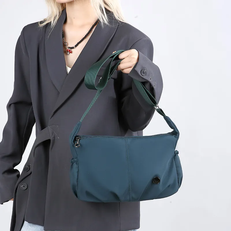 ZAVC Polyester Shoulder Bag Women's Blue/Pink/Black/Gray/Khaki/Jasper/Light Green-16