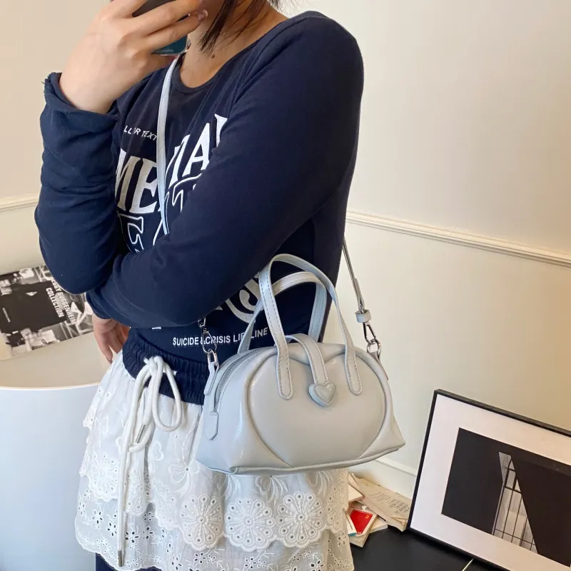 ZAVC PU One Shoulder Handbag Women's White/Black/Red/Blue/Yellow-17