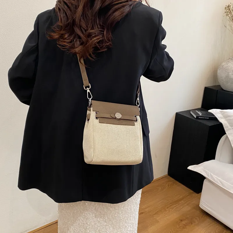 ZAVC PU Shoulder Bag Regular Women's Black & White/Black/Rose Red/Khaki/Light Brown/Green-23
