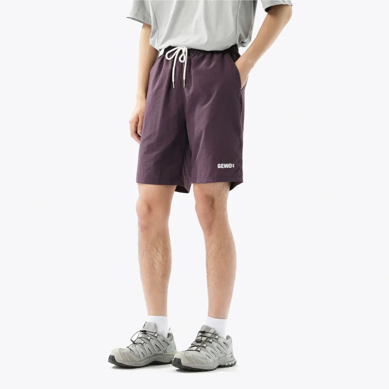 GEWO Jewel Commute Moisture Wicking Sports Casual Loose Fit Versatile Five Button Shorts Unisex-4