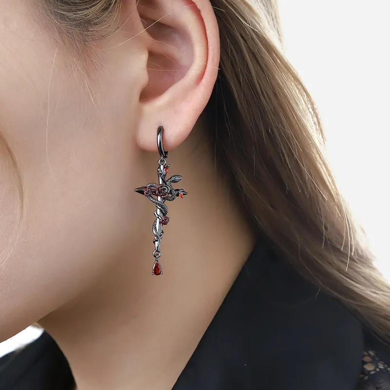 Masw Zodiac Year Snake House Best Selling Earrings Women's-1