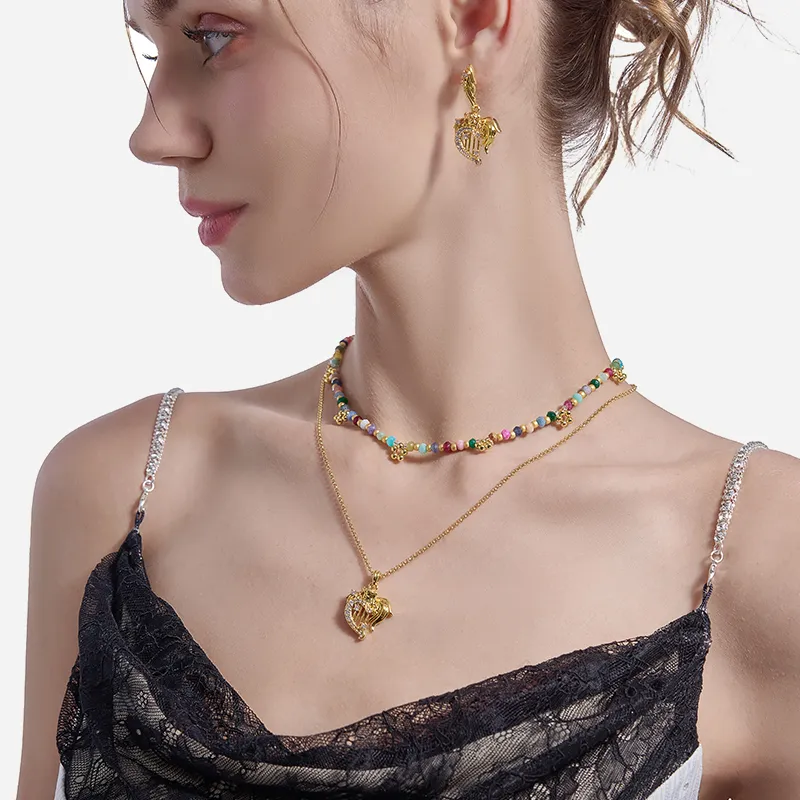 Masw Gold Plated Copper Necklaces Women's-2
