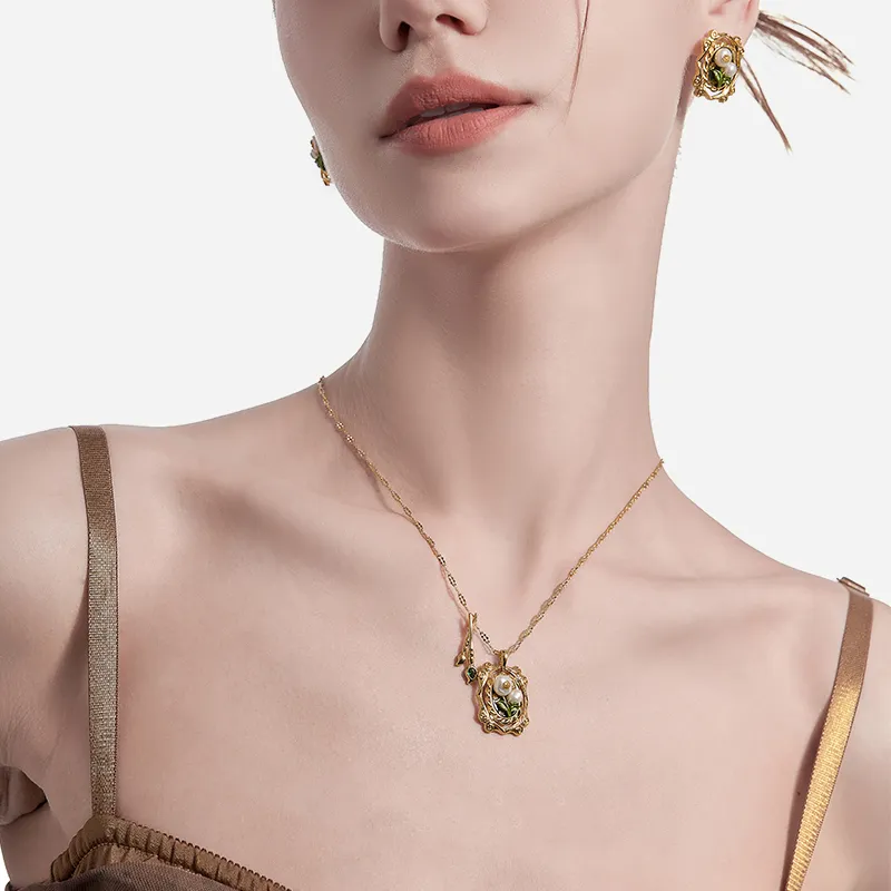 Masw Gold Plated Copper Necklaces Women's-2