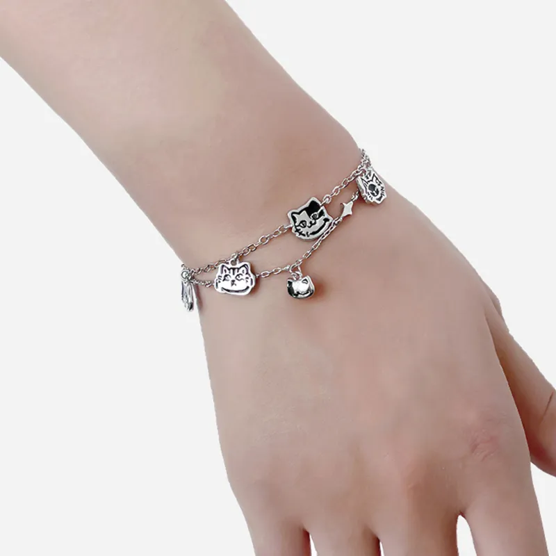Masw Cartoon Layering Bracelets Unisex-1