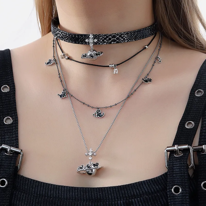 Masw Copper Alloy Necklaces Unisex-1