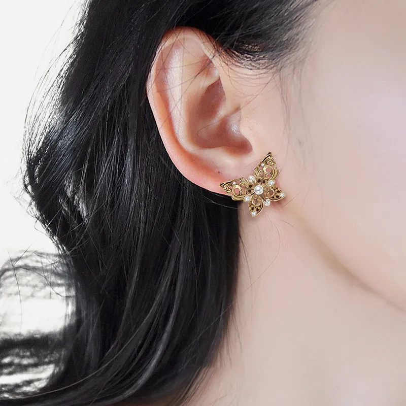 Masw Copper Alloy Stud Earrings Women's-1