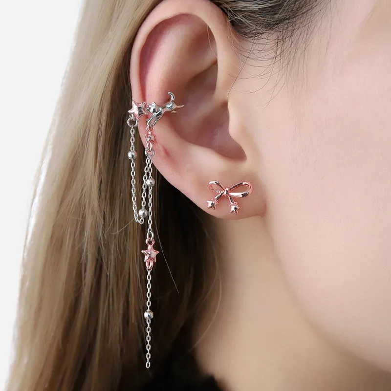 Masw Copper Alloy Clip On Earrings Women's-1