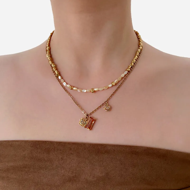 Masw Copper Alloy Necklaces Women's-1