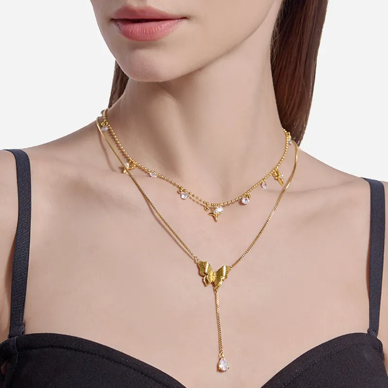 Masw Copper Alloy Necklaces Women's-2
