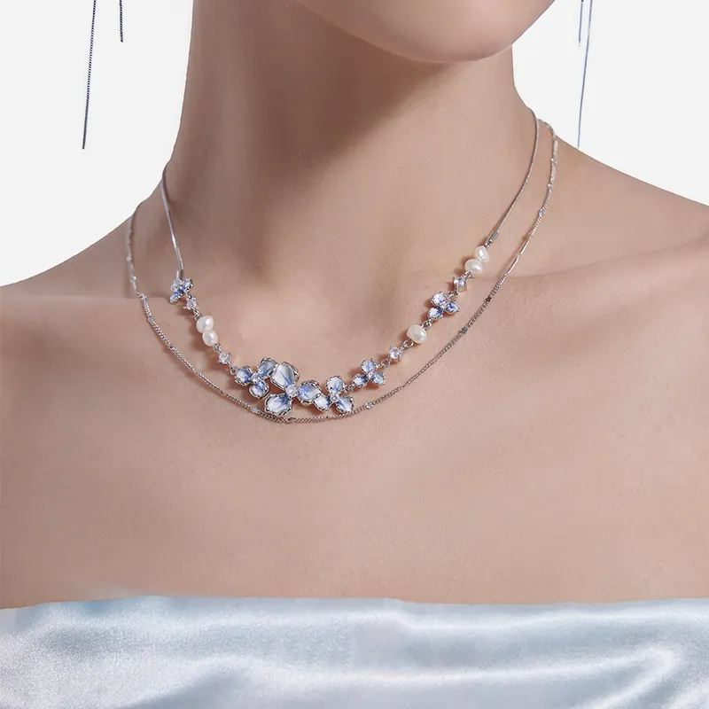 Masw Copper Alloy Necklaces Women's Silver-1