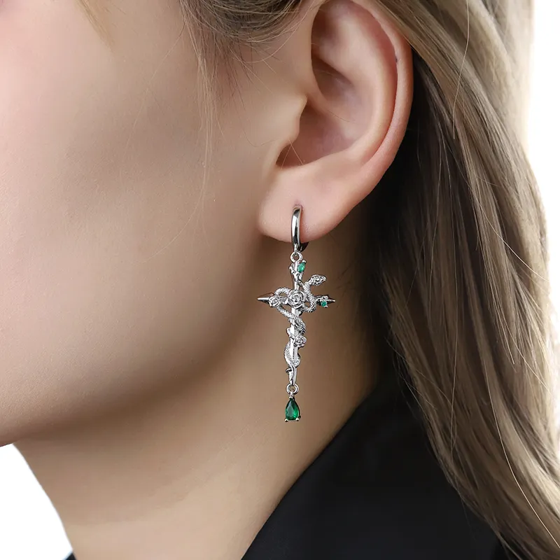 Masw Zodiac Year Snake House Best Selling Earrings Women's-3