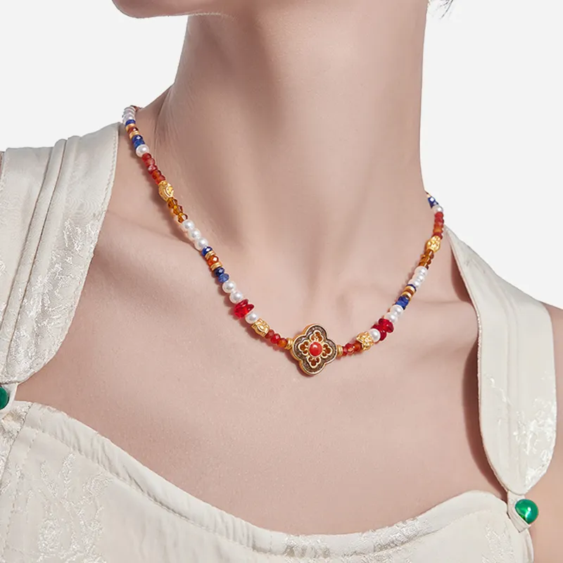 Masw Copper Alloy Necklaces Women's-7