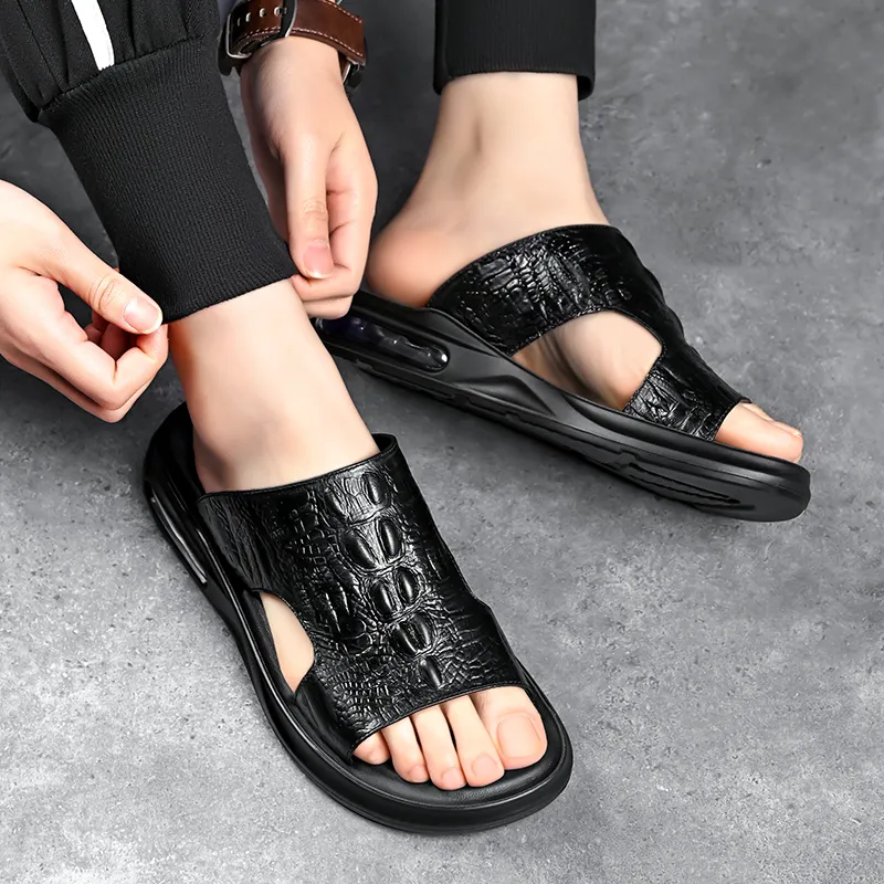 Tonlion Slip Resistant Slide Slippers Men's-5