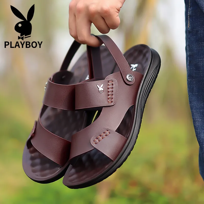 Playboy Playboy Beach Sandals Men's Brown-5