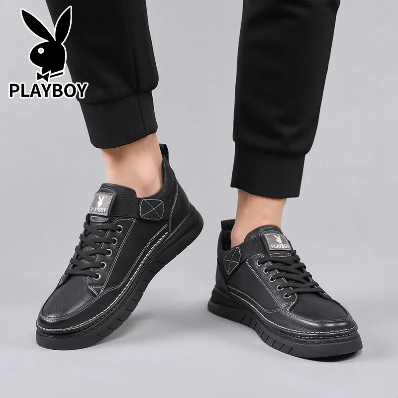 Playboy Playboy Low Top Skateboard Shoes Men's Black-5