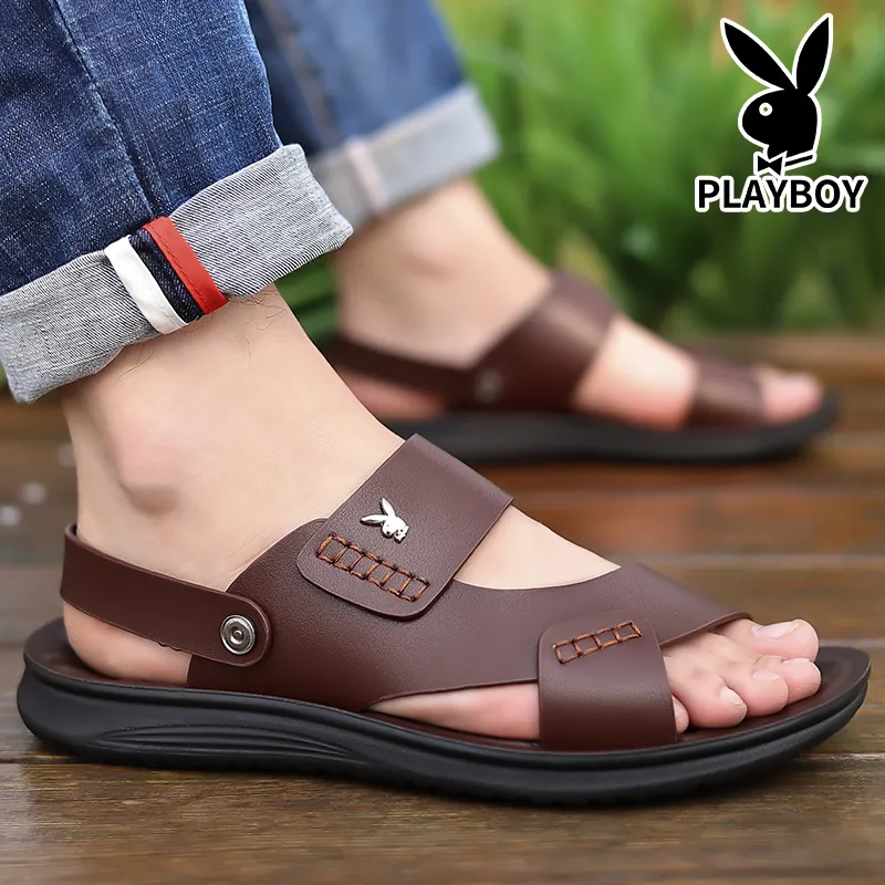 Playboy Playboy Beach Sandals Men's Brown-9