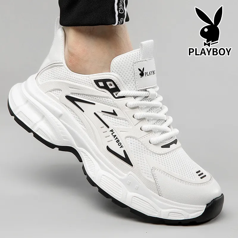 Playboy Running Shoes Flyknit Mesh Athletic Shoes Men's-3
