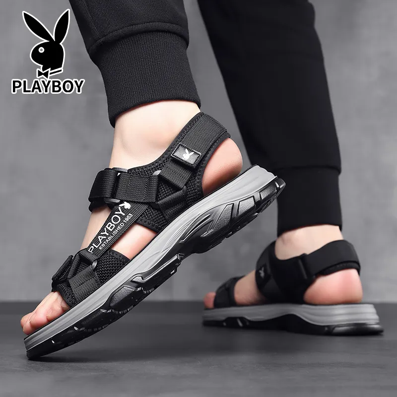 Playboy Playboy Beach Sandals Men's Black-1