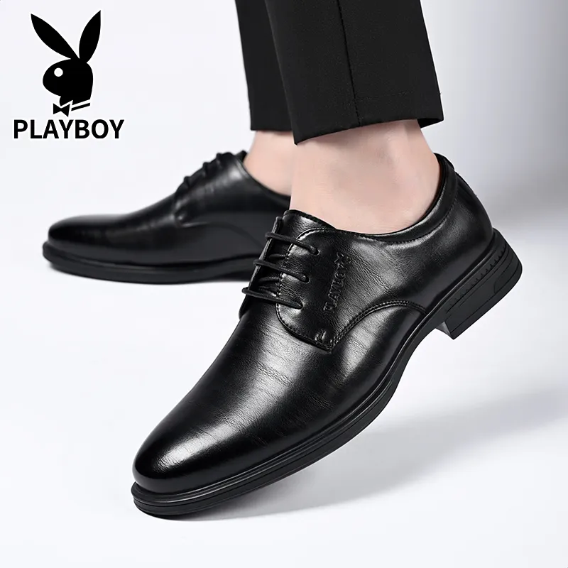 Playboy Dress Shoes Derby Shoes Men's Black-2