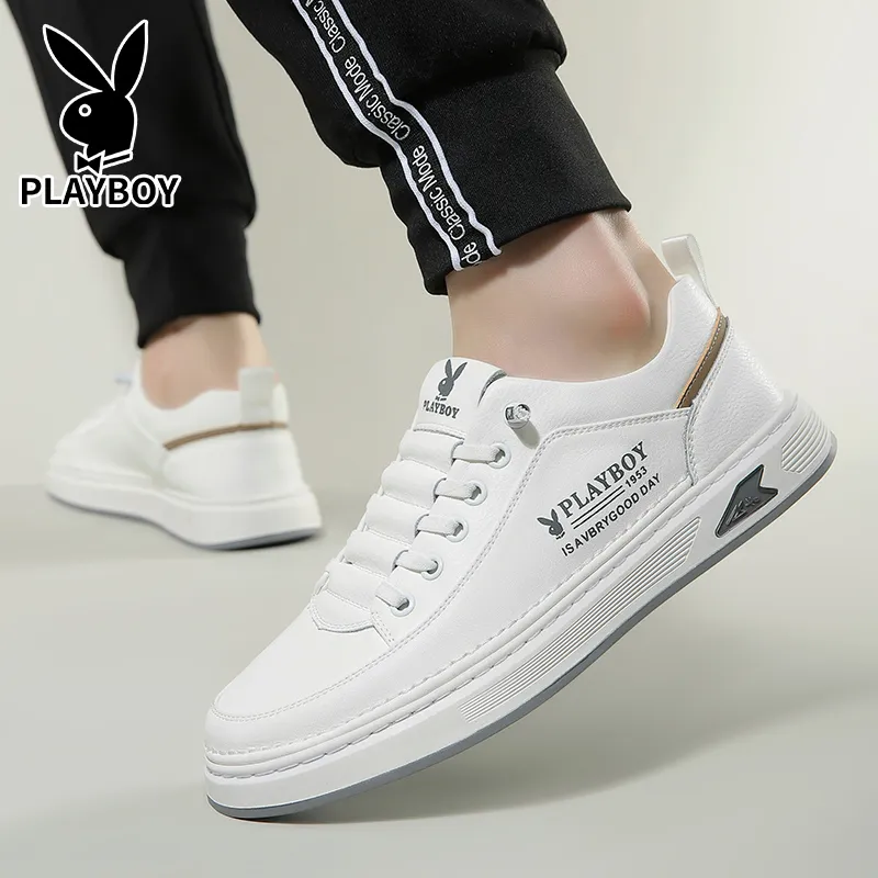Playboy Playboy Wear-Resistant Water-Resistant Slip-Resistant Low-Top Skateboard Shoes Men's-1