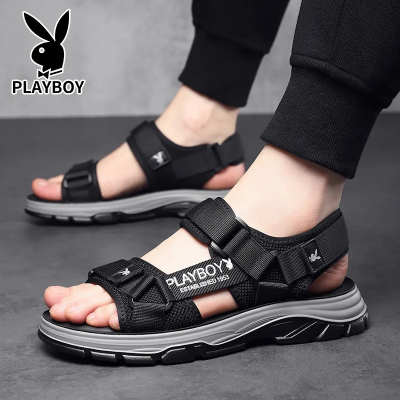 Playboy Playboy Beach Sandals Men's Black-4