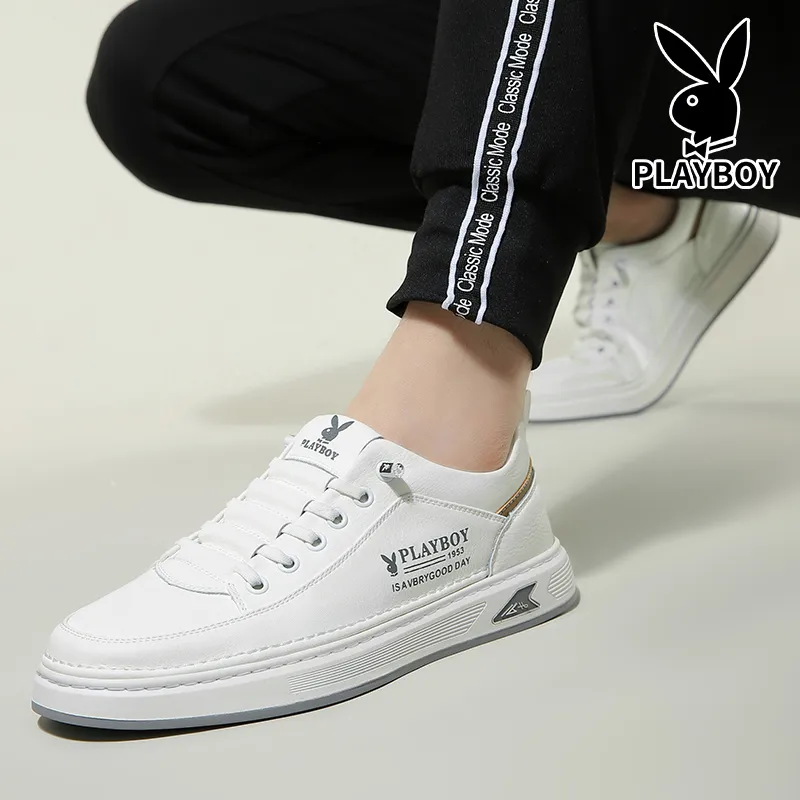 Playboy Playboy Wear-Resistant Water-Resistant Slip-Resistant Low-Top Skateboard Shoes Men's-6