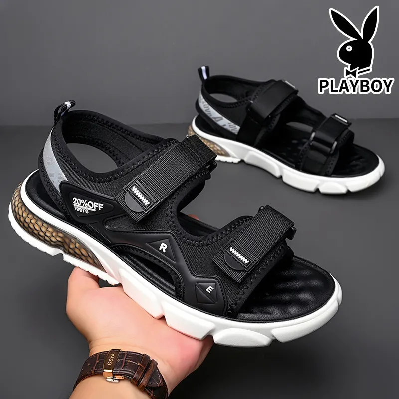 Playboy Playboy Beach Sandals Men's Black-4