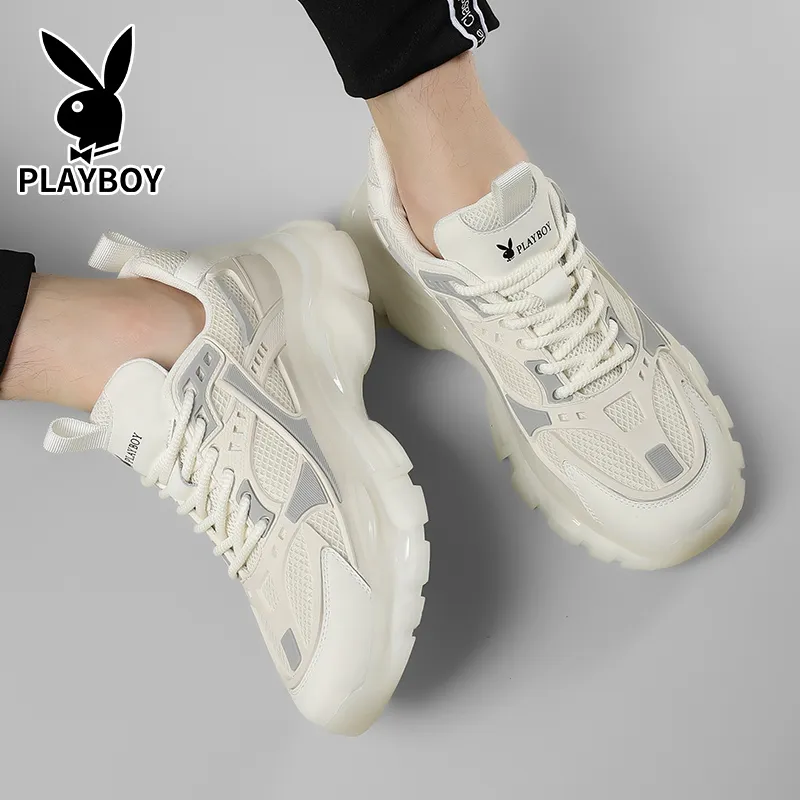 Playboy Breathable Low Top Chunky Sneakers Men's-1