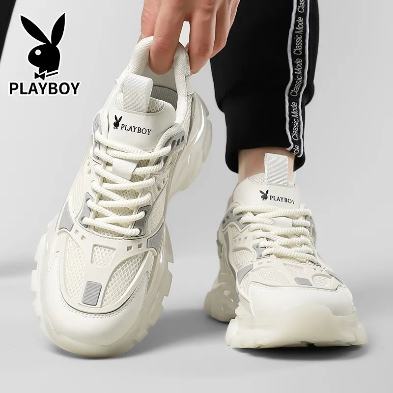 Playboy Breathable Low Top Chunky Sneakers Men's-4