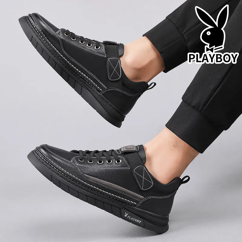Playboy Playboy Low Top Skateboard Shoes Men's Black-2