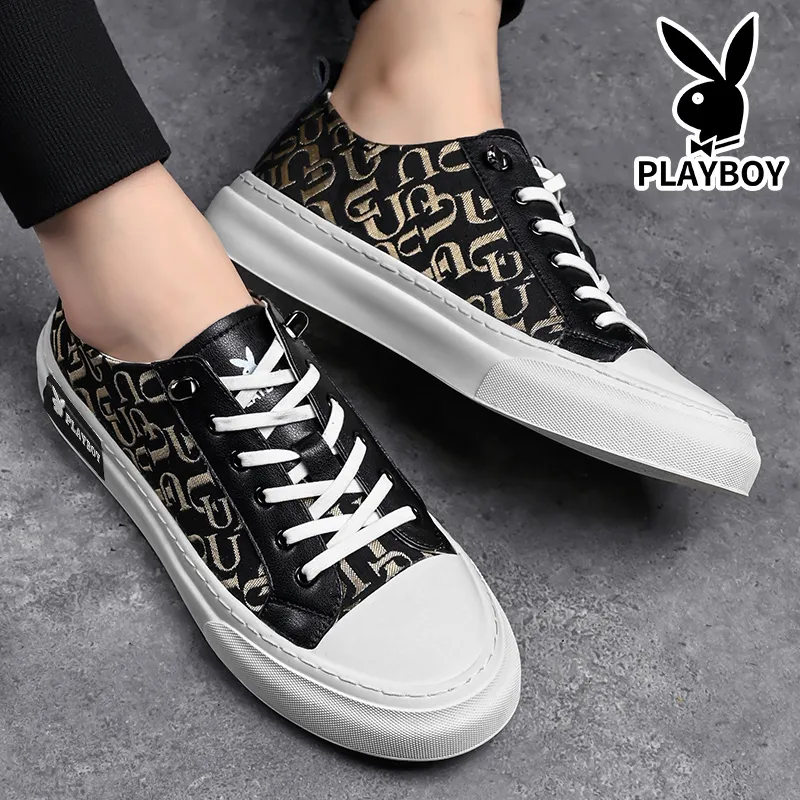 Playboy Playboy Cushioning Impact-Resistant Wear-Resistant Lightweight Slip-Resistant Canvas Shoes Men's-11