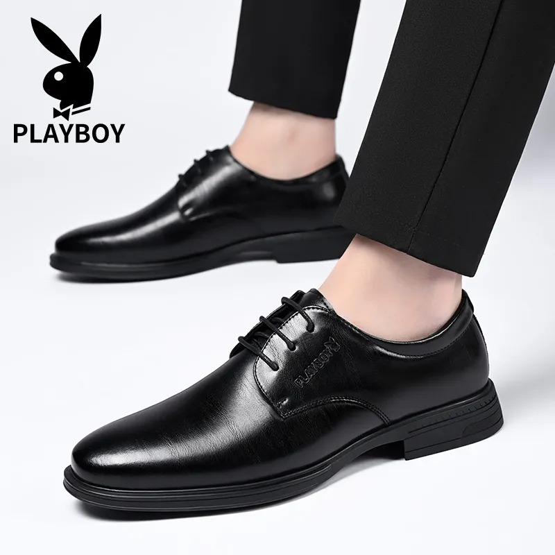 Playboy Dress Shoes Derby Shoes Men's Black-3