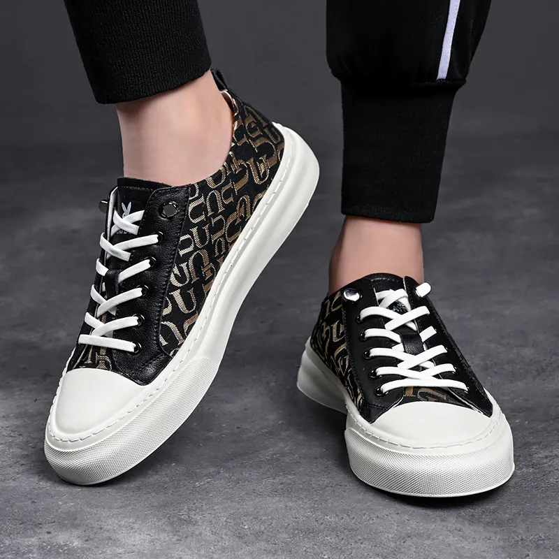 Playboy Playboy Cushioning Impact-Resistant Wear-Resistant Lightweight Slip-Resistant Canvas Shoes Men's-8