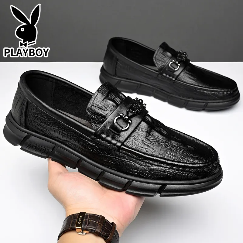Playboy Loafers Men Black-6